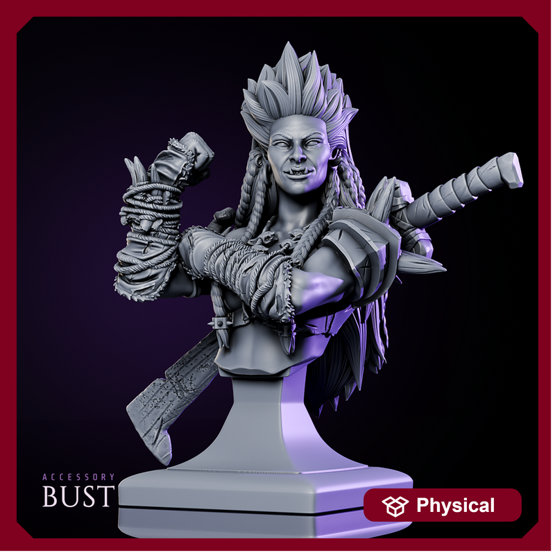 Orc Lady Bust - Only-Games