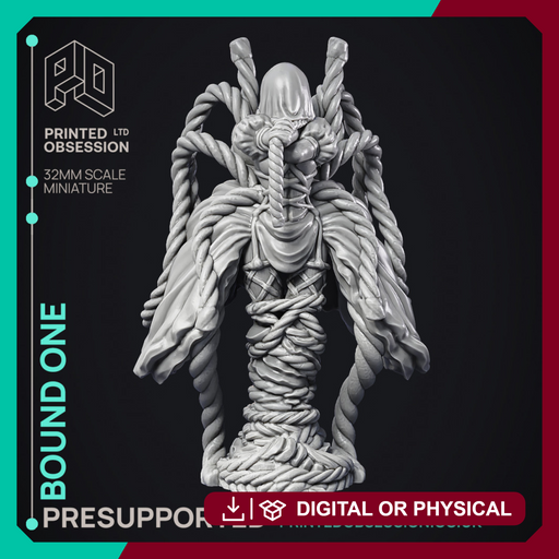 Bound One - Medium Demon - PRESUPPORTED - Hell Hath No Fury - 32mm scale - Only-Games