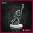 (0084) Male human tiefling firbolg half-orc elf old wizard with magic staff