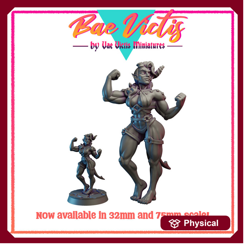 Bae Victis : Buff tiefling from hell 75MM scale