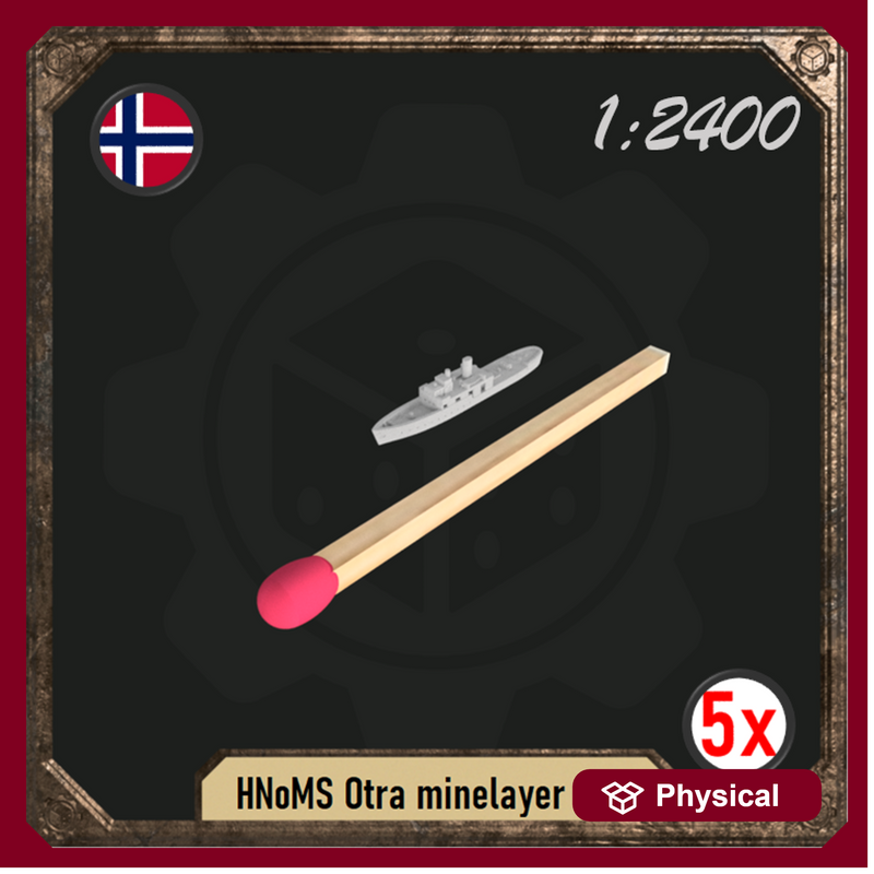 1/2400 HNoMS Otra minelayer ship pack - Only-Games