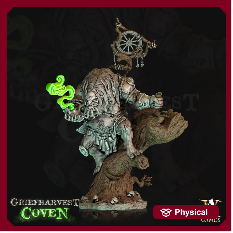 Bog Troll Giant  Available in 28mm and 32mm Scale. 80mm tall | DnD 5e Miniature |  Resin Figure for Dungeons and Dragons| Archvillain Games - Only-Games