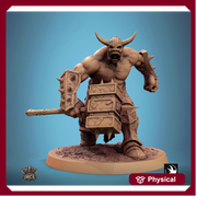 Orc Fighter Barbarian Battle Hammer, Half-Orc | Unpainted Scales: 28mm,32mm ,,54mm,75mm,100mm  Megaboss | Dungeons & Dragons 5e |Pathfinder - Only-Games