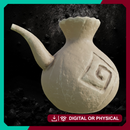 Kimonobe Tea Pot - Asian-Inspired Teahouse Prop STL for DnD & Wargaming