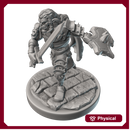 Hobgoblin Warrior 001 with splintmail armor, longsword and shield - compatible with D&D/Pathfinder! Lore-accurate and game-ready!