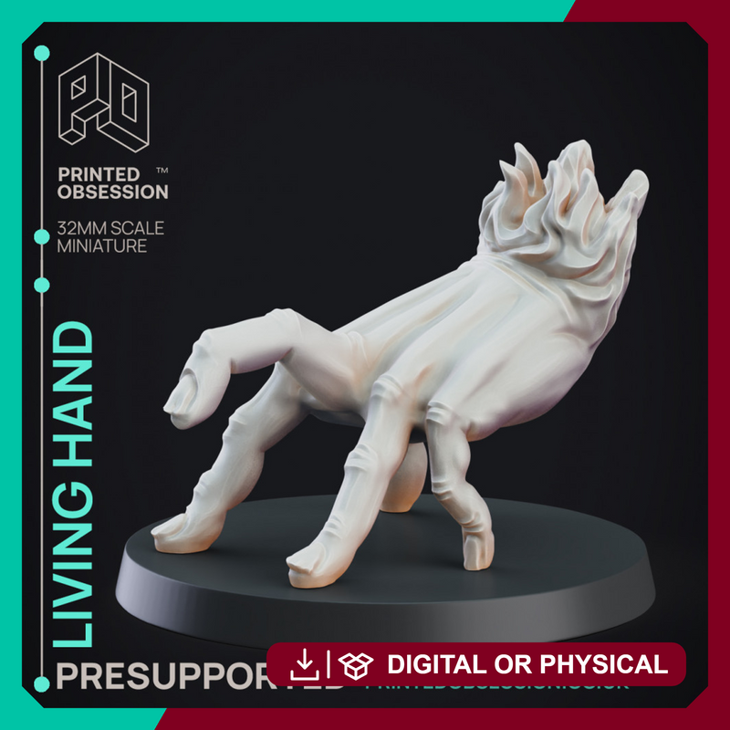 Living Hand - Construct - PRESUPPORTED - D&D 32mm