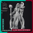 Sorcerer - Human Magic User - PRESUPPORTED - Hell Hath No Fury - 32mm Scale