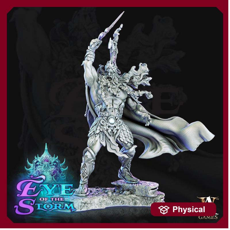 Storm Giant  King | 165mm Tall -100mm Base | 3d printed |  Storm King's Thunder miniature| Dungeons and Dragons | - Only-Games