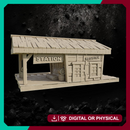 Rails of Fortune - Wild West Frontier Railway Terrain STL for Wargaming
