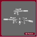 Space Knights AR Style Huntsman Rifle RIGHT X 10