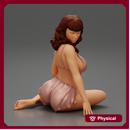Sexy Woman Girl Sitting in night short