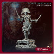 Rogue Phantom, Assassin, Swashbuckler | 28mm,32mm,54mm,75mm,100mm Scale | Dungeons and Dragons Miniature Figurine D&D 5e | Archvillain Games - Only-Games