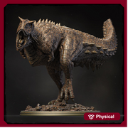 Carnotaurus Dinosaur Miniature | Prehistoric Predator Monster | UNPAINTED Resin DnD Pathfinder - Only-Games