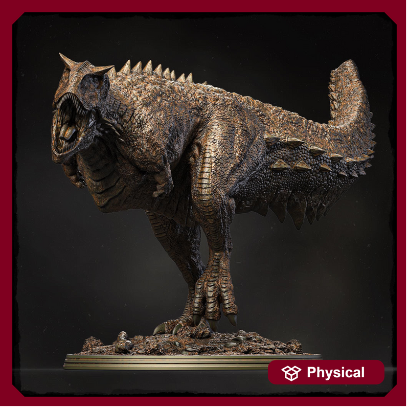 Carnotaurus Dinosaur Miniature | Prehistoric Predator Monster | UNPAINTED Resin DnD Pathfinder - Only-Games
