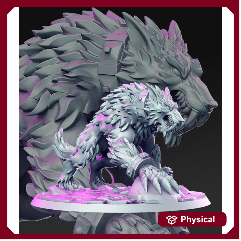 Werewolf | 28mm and 32mm Scale | Werewolf Miniature | Dungeons and Dragons Miniatures Lycan | Pathfinder Miniatures | Figurine | DnD Mini | - Only-Games