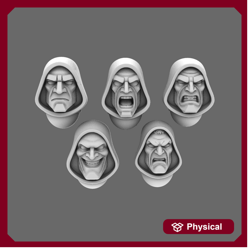 Space Knights V10 Hooded Exposed Heads Type A X10
