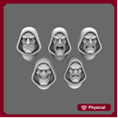 Space Knights V10 Hooded Exposed Heads Type A X10