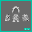 Space Knights V4 Savage Studded Shoulder Pads Type C