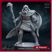Human Male Wizard Sorcerer | 28mm, 32mm,54mm,75mm,100mm Scale Resin Miniature | Dungeons and Dragons | Flynn Athersen Mammoth Factory - Only-Games
