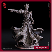 Necromancer, Wizard, Warlock, Sorcerer | 28mm, 32mm,75mm,100mm Scales |Player Character Mini D&D5e Pathfinder Figurine |Flesh of Gods - Only-Games