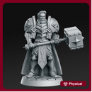 Sir Warrick - Male Paladin - 32mm - DnD -