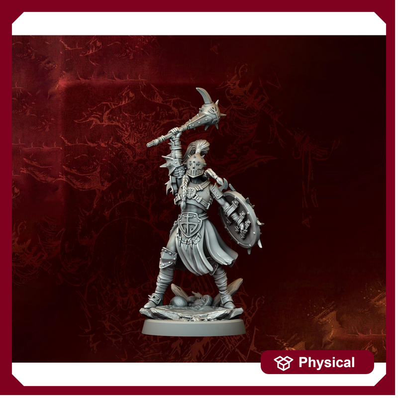 Female Fighter, Ranger, Paladin, Sword D&D 5e Mini | 5 Sizes /Scales - Only-Games