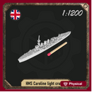 1/1200 HMS Caroline light cruiser