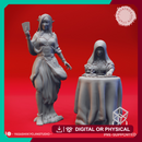 Vadoma - Fortune Teller Pair - Tabletop Miniatures (Pre-Supported)