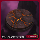 Smelter's Pit Base 25mm [PRE-SUPPORTED] Stone Lava Floor