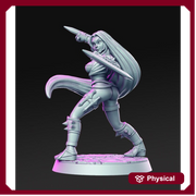 Pinup Female Rogue Assassin | 28mm Scale | 32mm Scale Miniature | 75mm Scale | Sexy Female unpainted resin Figurine mini - D&D - Only-Games