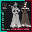 Deaths Daughter - The Keeper -  PRESUPPORTED - Illustrated and Stats - 32mm scale