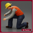 Industry worker sitting and fixing technical issues