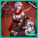 Izel The Barbarian Succubus - Pin Up, 75mm, Pre-Supported - STL only