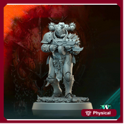 Sci-Fi Miniature Chaos Space Knight, Orbita Hellscape Legions Marauder | 28mm,32mm, 54mm, 75mm,100mm Scales | Resin Mini | Archvillain Games - Only-Games