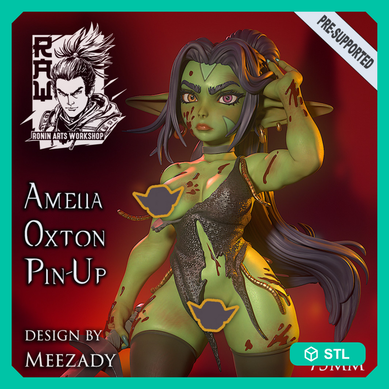 Amelia Oxton - Goblin Duchess NSFW Pin-Up (75mm) - STL only - Only-Games