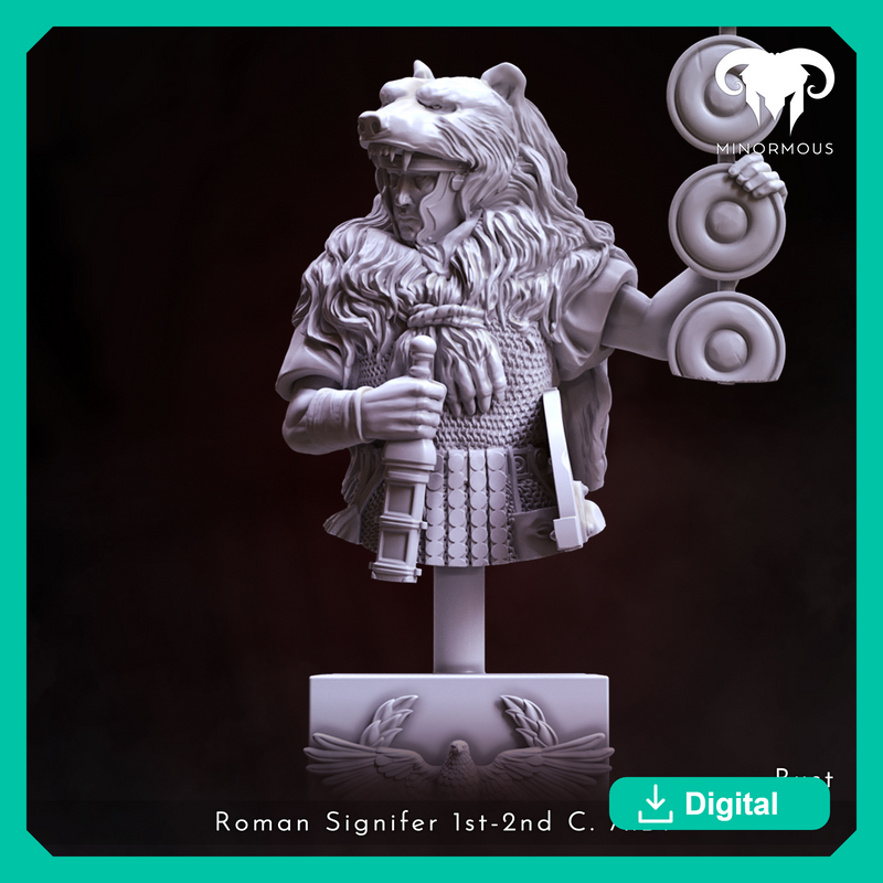 Bust - Roman Signifer 1st-2nd C. A.D. Brave and Bold!