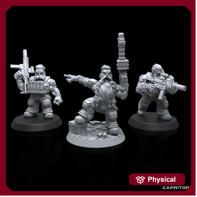 Space Dwarf 3-Man Squad - Only-Games