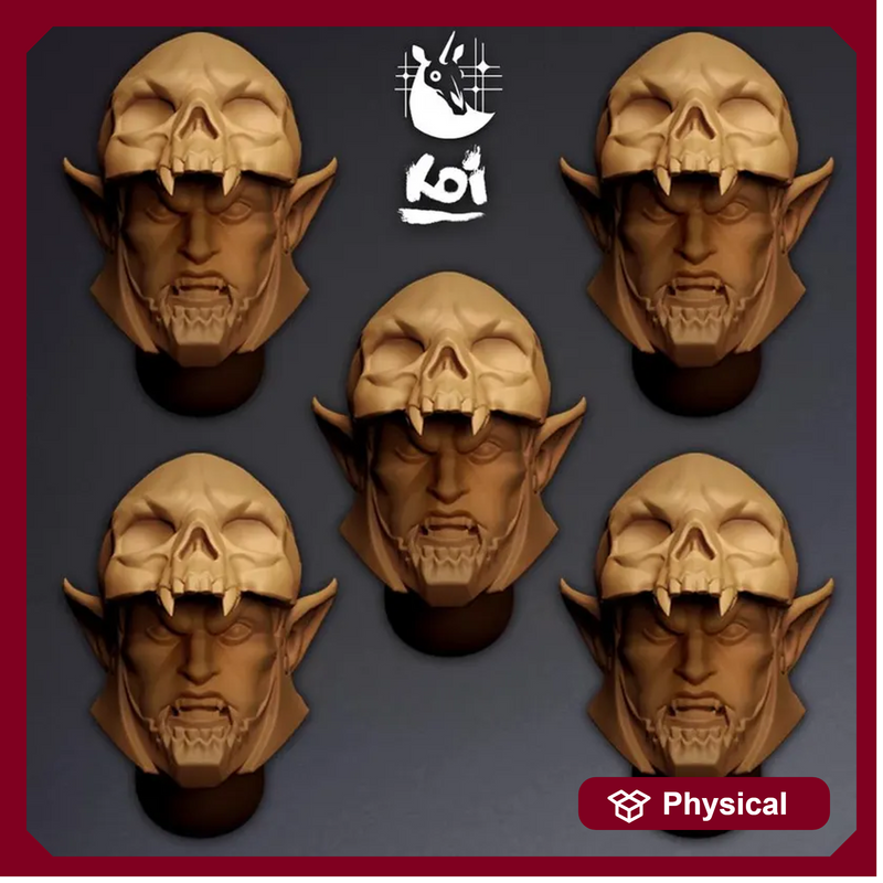 Ebonthorn Drakhuls Type 3 - Miniature Heads
