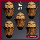 Ebonthorn Drakhuls Type 3 - Miniature Heads