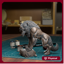Wolf On A Rock - TytanTroll Miniatures - DnD - Fantasy
