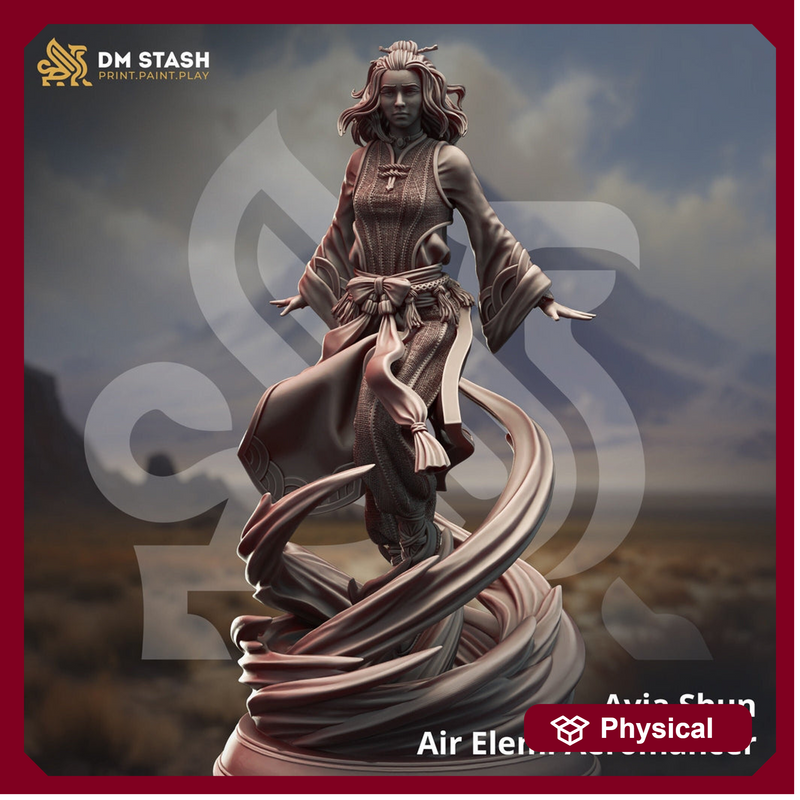 Female Monk Sorcerer Druid Miniature | 28mm, 32mm,54mm,75mm, 100mm Scales | Dungeons and Dragons Pathfinder |DM Stash - Only-Games