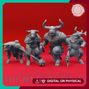 Minotaur Warband - Book of Beasts - Tabletop Miniatures (Pre-Supported)