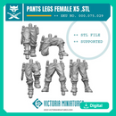 Van Diemen's World Devils Pants Legs Female x5 .STL