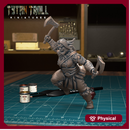 Barbarian Axewoman - TytanTroll Miniatures - DnD - Fantasy