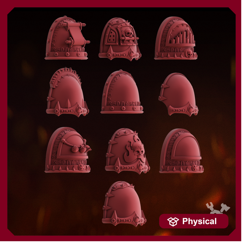 Fire Preachers Shoulder Pads Set x10 #2 - Only-Games