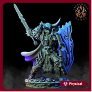 Oathbreaker Paladin Chaos Knight Unpainted Miniature | 28mm, 32mm Scales | Dungeons and Dragons | Pathfinder | - Only-Games
