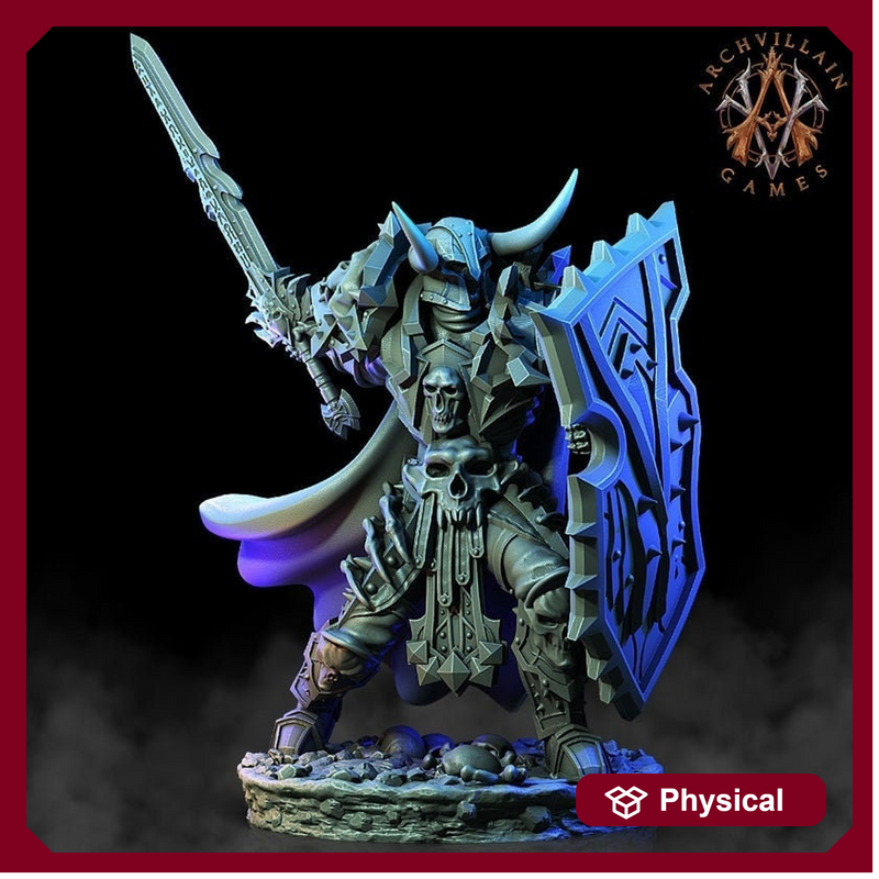 Oathbreaker Paladin Chaos Knight Unpainted Miniature | 28mm, 32mm Scales | Dungeons and Dragons | Pathfinder | - Only-Games