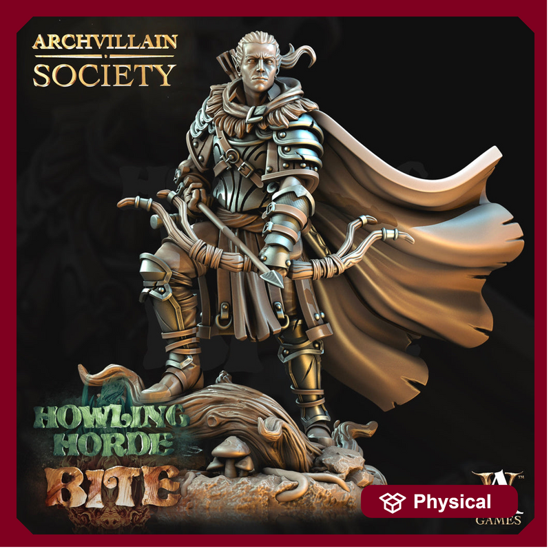 Elf Ranger Fighter | Elf Fighter | Miniature | 28mm Scale | 32mm Scale | 75mm Scale | Pathfinder Figure | DnD | Elf Figurine unpainted| - Only-Games