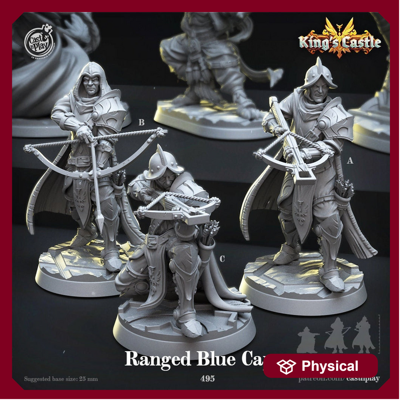Rangers Paladins Fighters Crosbow Expert Bow Sharpshooter D&D 5e Miniatures | Dungeons and Dragons | 28mm, 32mm, 75mm |Pathfinder |CastnPlay - Only-Games