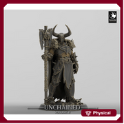 Oathbreaker Paladin, Fighter,Soldier Axe, DnD Unpainted Miniature| 28mm, 32mm,54mm,75mm,100mm Scales | Dungeons & Dragons - Only-Games